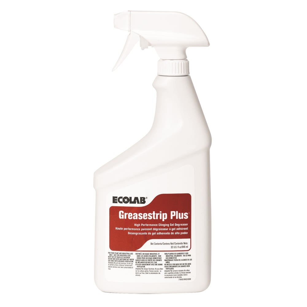 GuestSupply US | Ecolab® Greasestrip Plus Clinging Gel Degreaser